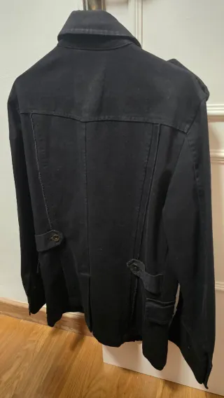 Chaqueta tejana negra