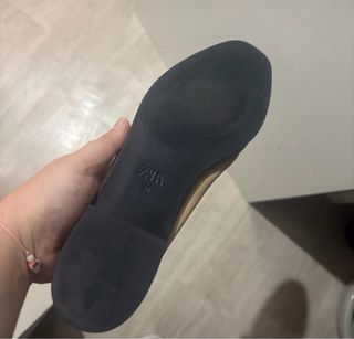 Mocasines Zara Beige/Rosa Talla 38