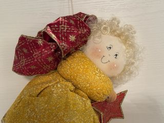 Angioletto fuori porta natalizio handmade