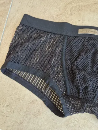 Bóxer rejilla ajustados negro