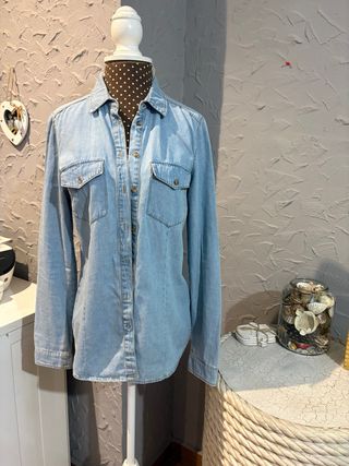 Camisa vaquera mujer 100% algodón