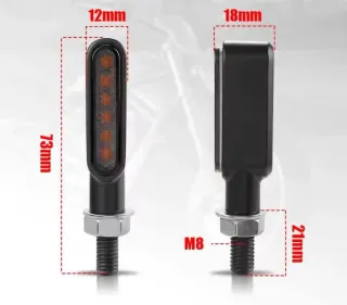 Intermitentes Led Moto con soporte