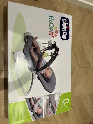 Hamaca bebé Chicco Hoopla gris
