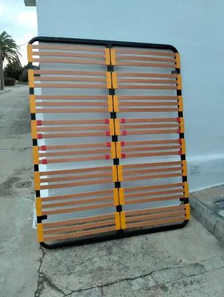 Somier multilaminas madera y metal 150x190