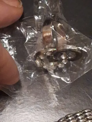 Conjunto collar, pulsera, pendientes y anillo