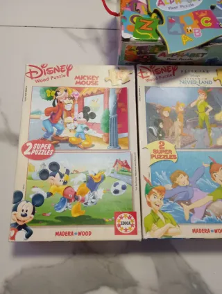 Lote de puzzles Disney,Marvel y ABC