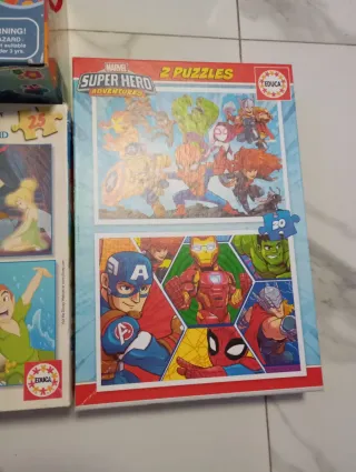 Lote de puzzles Disney,Marvel y ABC