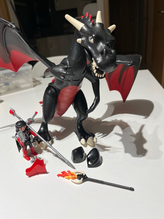 Dragón Playmobil Nero con Accessori