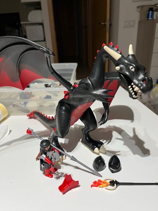 Dragón Playmobil Nero con Accessori