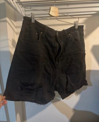 Pantalones cortos vaqueros negros
