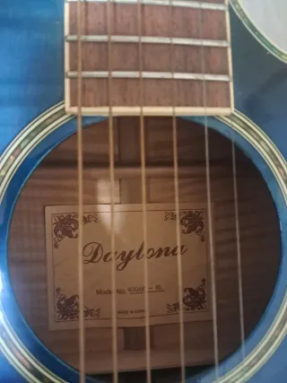 Guitarra Daytona Electroacústica Acústica Azul
