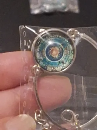 Conjunto pulsera y pendientes mandala