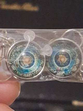 Conjunto pulsera y pendientes mandala