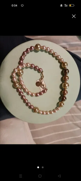 Lote collar y pulsera perlas Tous