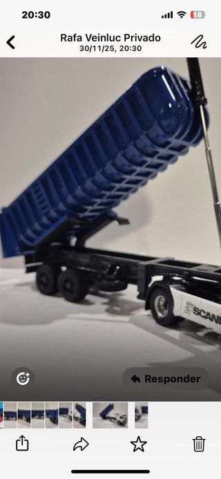 Scania 143 con bañera basculante 1/43