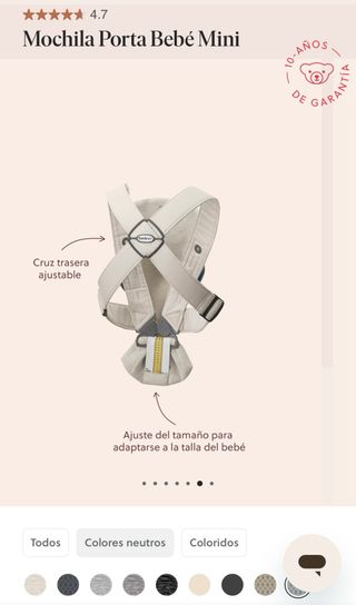 Portabebés BabyBjörn Mini