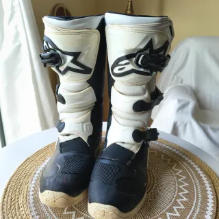 Botas Motocross Alpinestars Negras y Blancas