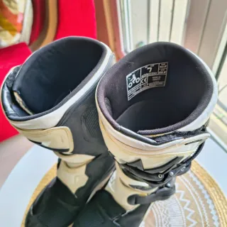 Botas Motocross Alpinestars Negras y Blancas