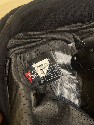 Pantalón Moto Dainese Cuero Negro Talla 52