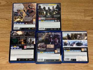 Pack 5 Juegos PS4: Call of Duty, Spider-Man, Uncha