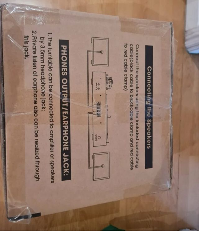 Tocadiscos BT con Altavoces Externos