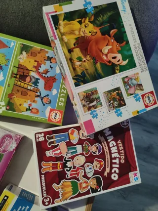 Lote de 10 juegos infantiles: puzzles y más