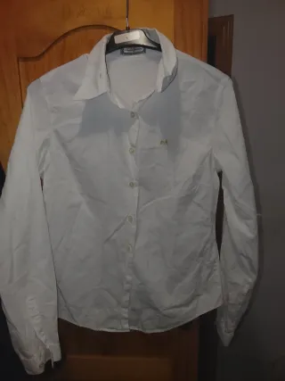 Camisa Thomas Burberry Blanca Talla L