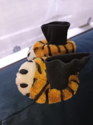 Pantuflas Bebé Tigre Talla 2 a 6 meses