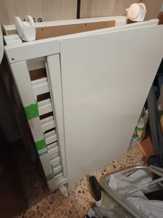 Cuna colecho de madera color blanco