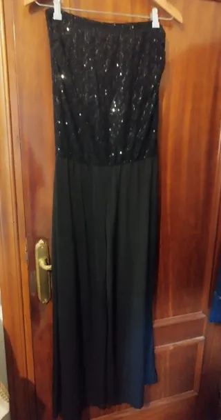 Mono negro palabra de honor lentejuelas