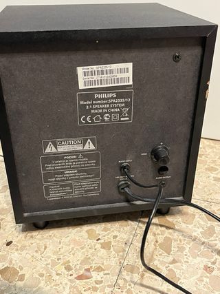Altavoces Philips con Subwoofer Negro