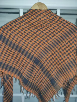 Pañuelo Palestina Naranja y Negro