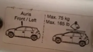 Barras de techo Toyota Thule Auris, Corolla, Yaris