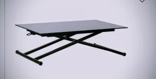 Mesa centro elevable cristal templado