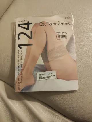 Medias de novia Cecilia de Rafael con blonda