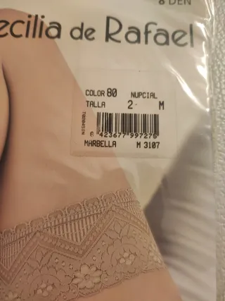 Medias de novia Cecilia de Rafael con blonda