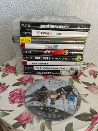 Consola PS3 Slim + Juegos + 2 Mandos