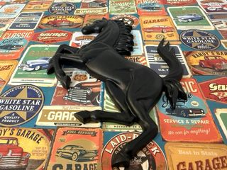 Cavallino Ferrari Nero Alluminio 21cm