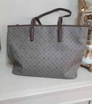 Borsa a spalla Carpisa marrone/grigia