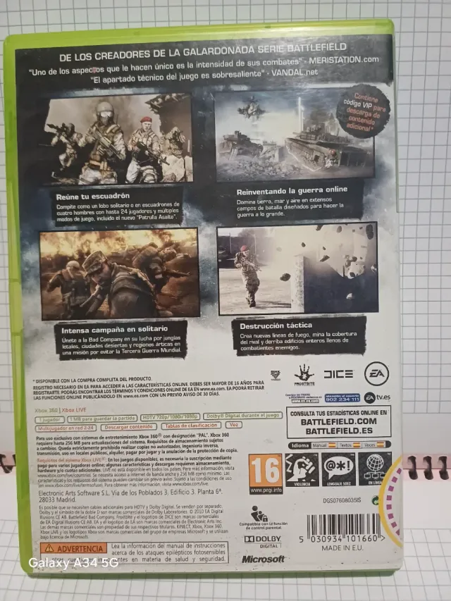 Xbox 360 Battlefield Bad Company 2 Classics