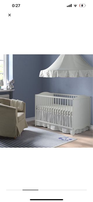 Cuna SMÅGÖRA IKEA +colchon JÄTTETRöT IKEA