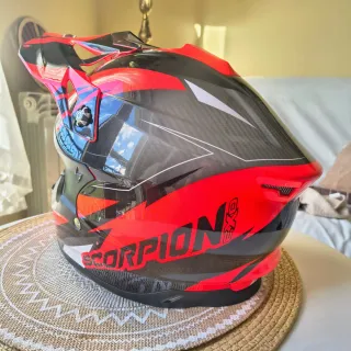 Casco Motocross Scorpion Rojo/Negro