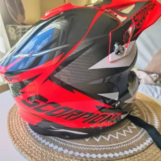 Casco Motocross Scorpion Rojo/Negro