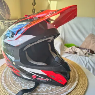 Casco Motocross Scorpion Rojo/Negro