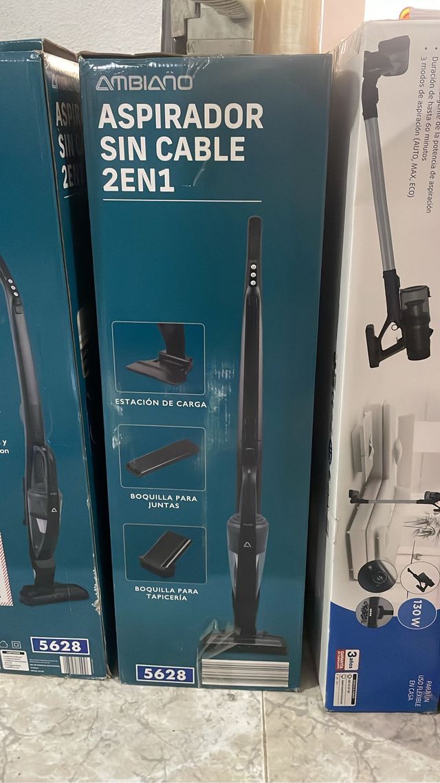 Aspirador sin cable Ambiano 2en1