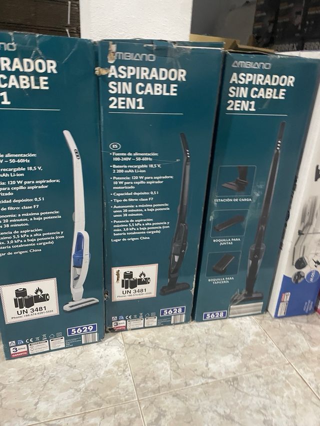 Aspirador sin cable Ambiano 2en1