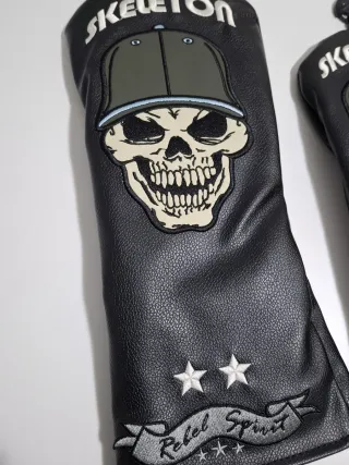 2 Fundas de Golf Calavera Skeleton