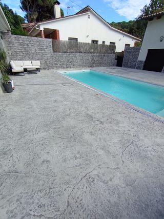 Hormigón impreso exterior