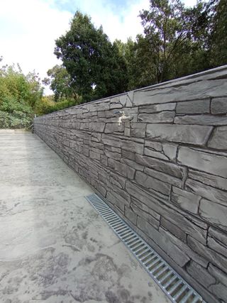 Hormigón impreso exterior