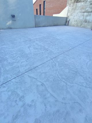 Hormigón impreso exterior